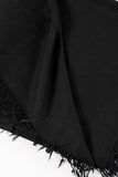 Pashmara Plain Black Wool Shawl