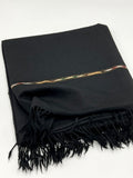 Pashmara Black Swati Woolen Shawl
